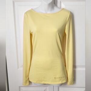 Missguided Plus Light Yellow Long Sleeve Tee